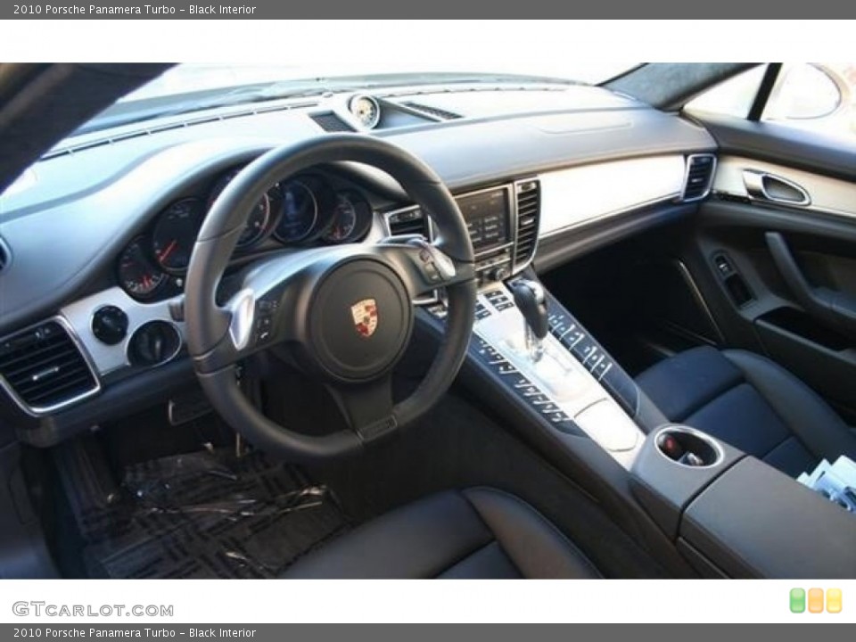 Black Interior Dashboard for the 2010 Porsche Panamera Turbo #86750790