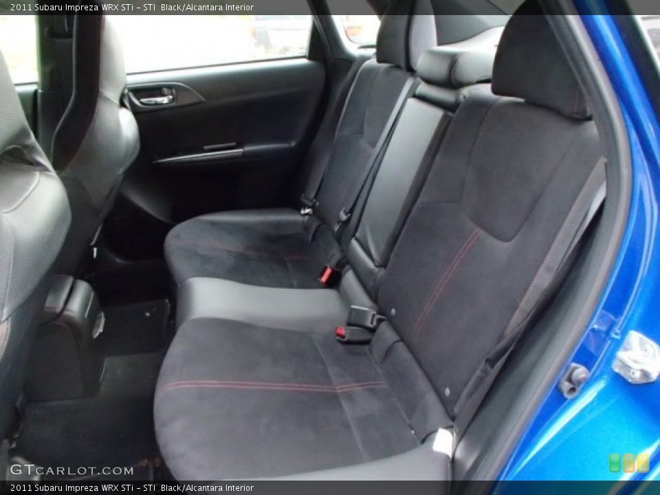 STI  Black/Alcantara Interior Rear Seat for the 2011 Subaru Impreza WRX STi #86751265