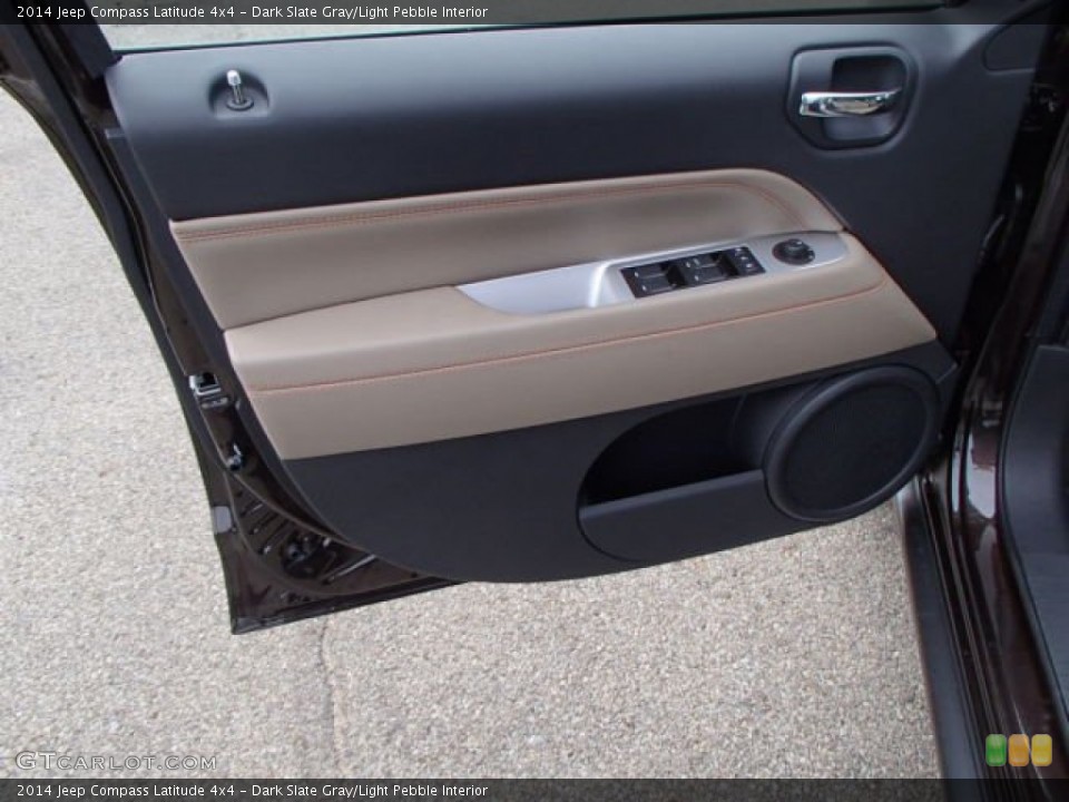 Dark Slate Gray/Light Pebble Interior Door Panel for the 2014 Jeep Compass Latitude 4x4 #86751717