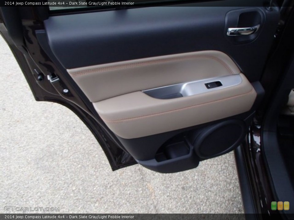 Dark Slate Gray/Light Pebble Interior Door Panel for the 2014 Jeep Compass Latitude 4x4 #86751759