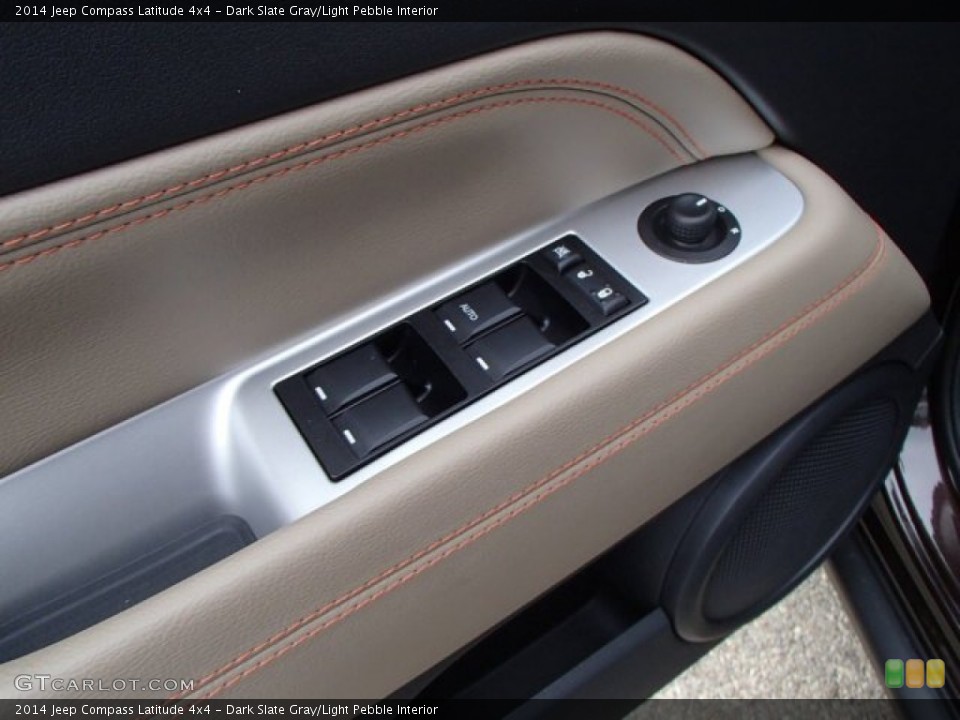 Dark Slate Gray/Light Pebble Interior Controls for the 2014 Jeep Compass Latitude 4x4 #86751798