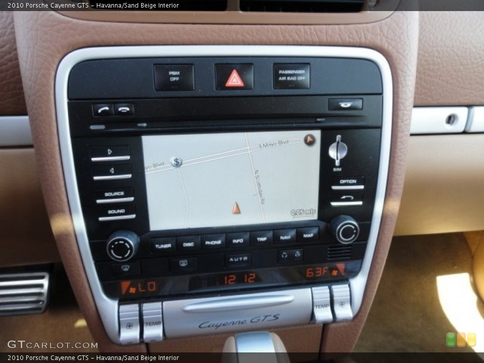 Havanna/Sand Beige Interior Navigation for the 2010 Porsche Cayenne GTS #86752920