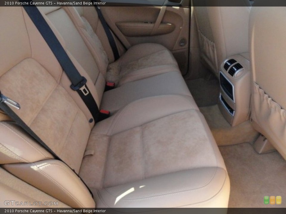 Havanna/Sand Beige Interior Rear Seat for the 2010 Porsche Cayenne GTS #86753013