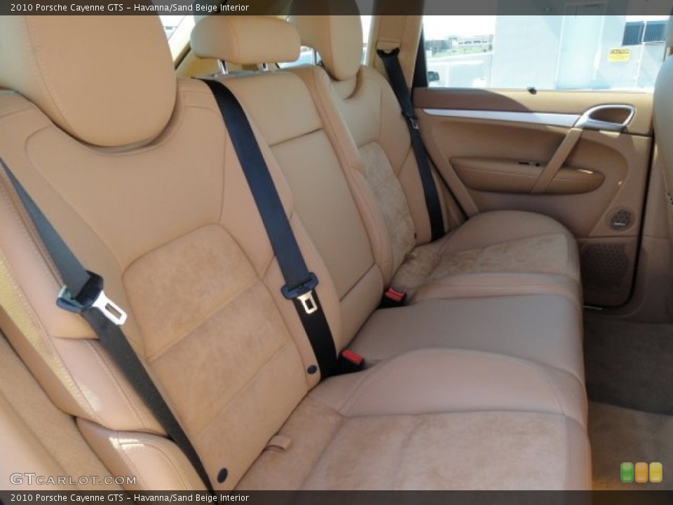Havanna/Sand Beige Interior Rear Seat for the 2010 Porsche Cayenne GTS #86753052