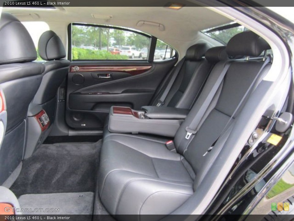 Black Interior Rear Seat for the 2010 Lexus LS 460 L #86753982