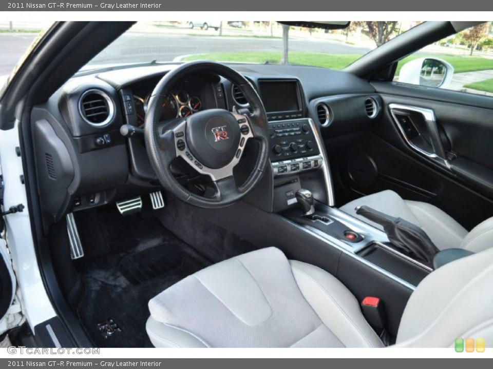 Gray Leather 2011 Nissan GT-R Interiors