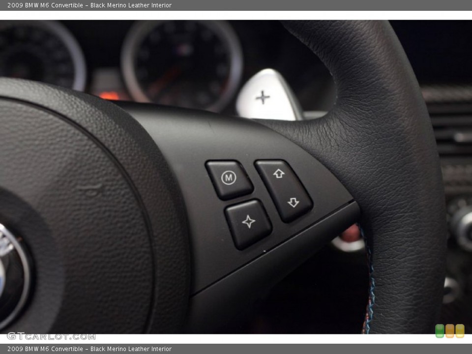Black Merino Leather Interior Controls for the 2009 BMW M6 Convertible #86758533