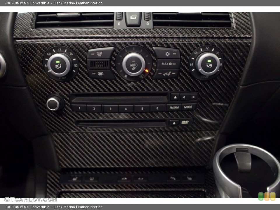 Black Merino Leather Interior Controls for the 2009 BMW M6 Convertible #86758713