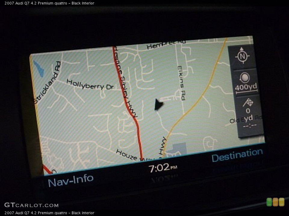 Black Interior Navigation for the 2007 Audi Q7 4.2 Premium quattro #86759664