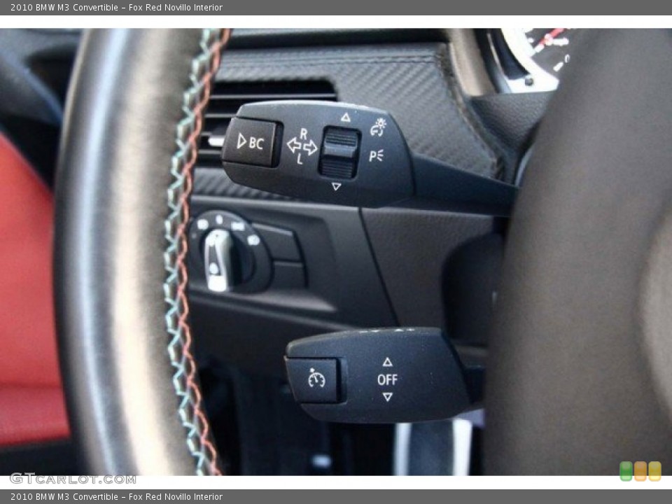 Fox Red Novillo Interior Controls for the 2010 BMW M3 Convertible #86761578