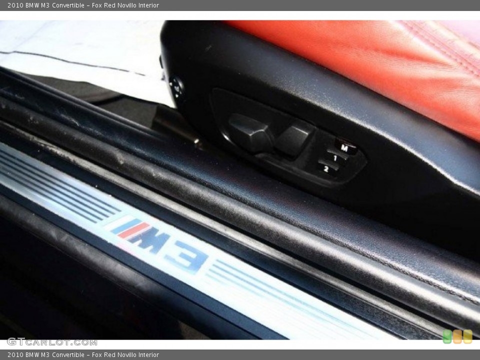 Fox Red Novillo Interior Controls for the 2010 BMW M3 Convertible #86761599