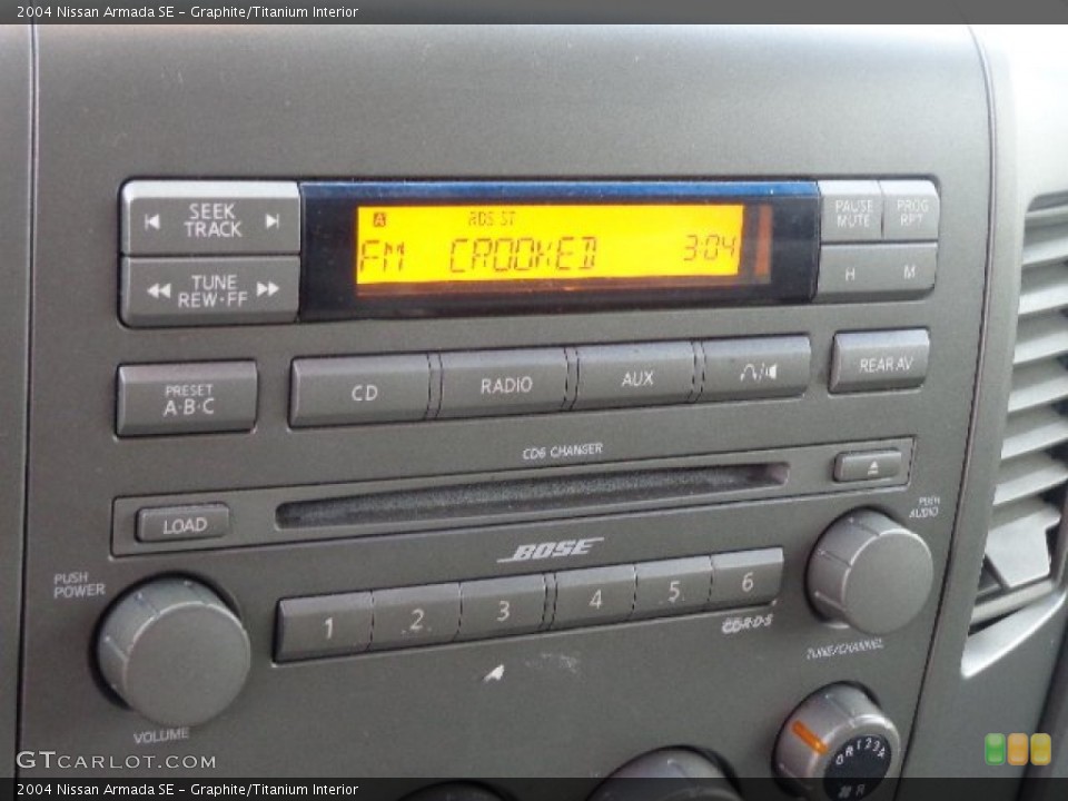 Graphite/Titanium Interior Audio System for the 2004 Nissan Armada SE #86761617