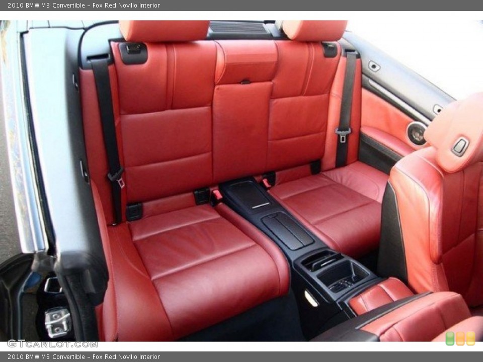 Fox Red Novillo Interior Rear Seat for the 2010 BMW M3 Convertible #86761668