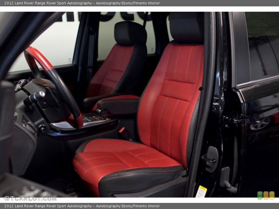 Autobiography Ebony/Pimento Interior Front Seat for the 2012 Land Rover Range Rover Sport Autobiography #86762661