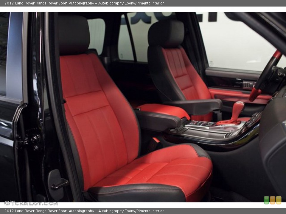 Autobiography Ebony/Pimento Interior Front Seat for the 2012 Land Rover Range Rover Sport Autobiography #86762682