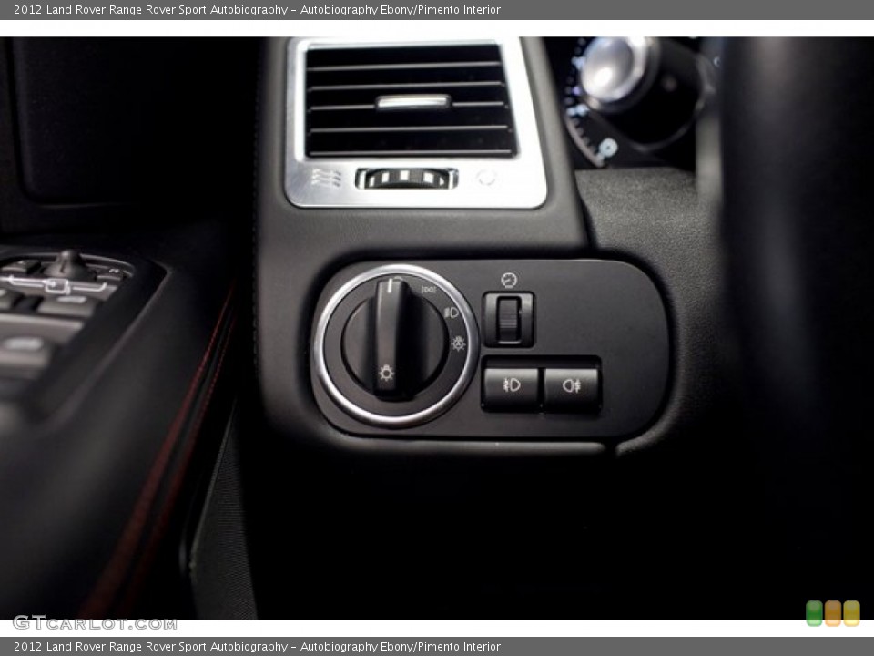 Autobiography Ebony/Pimento Interior Controls for the 2012 Land Rover Range Rover Sport Autobiography #86762763