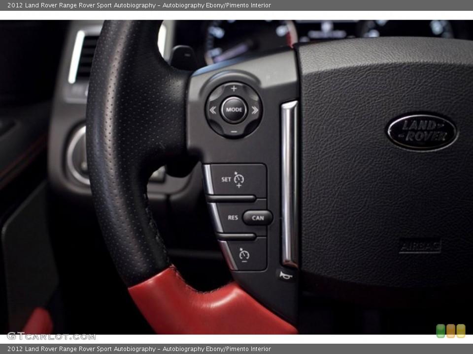 Autobiography Ebony/Pimento Interior Controls for the 2012 Land Rover Range Rover Sport Autobiography #86762808