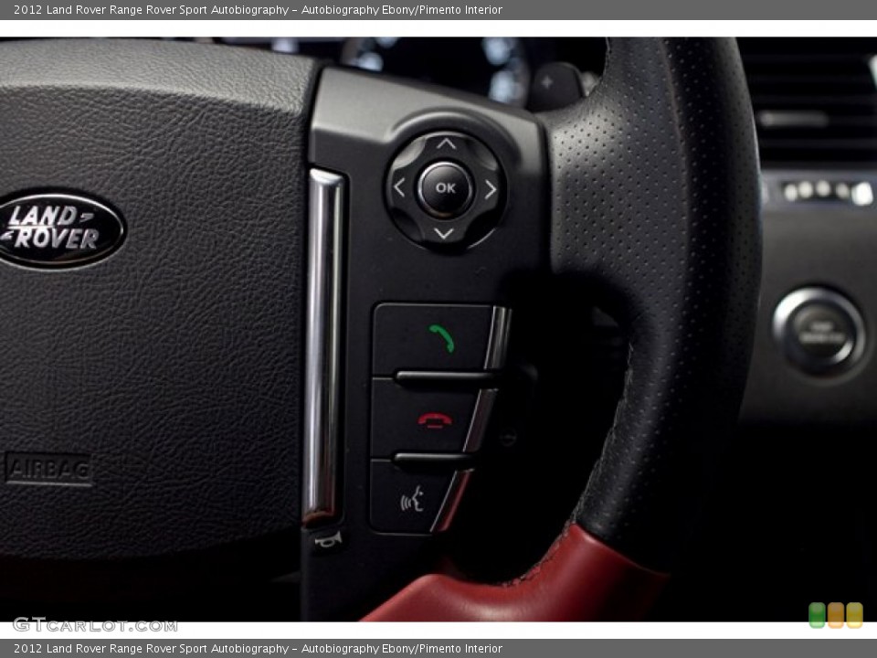 Autobiography Ebony/Pimento Interior Controls for the 2012 Land Rover Range Rover Sport Autobiography #86762829