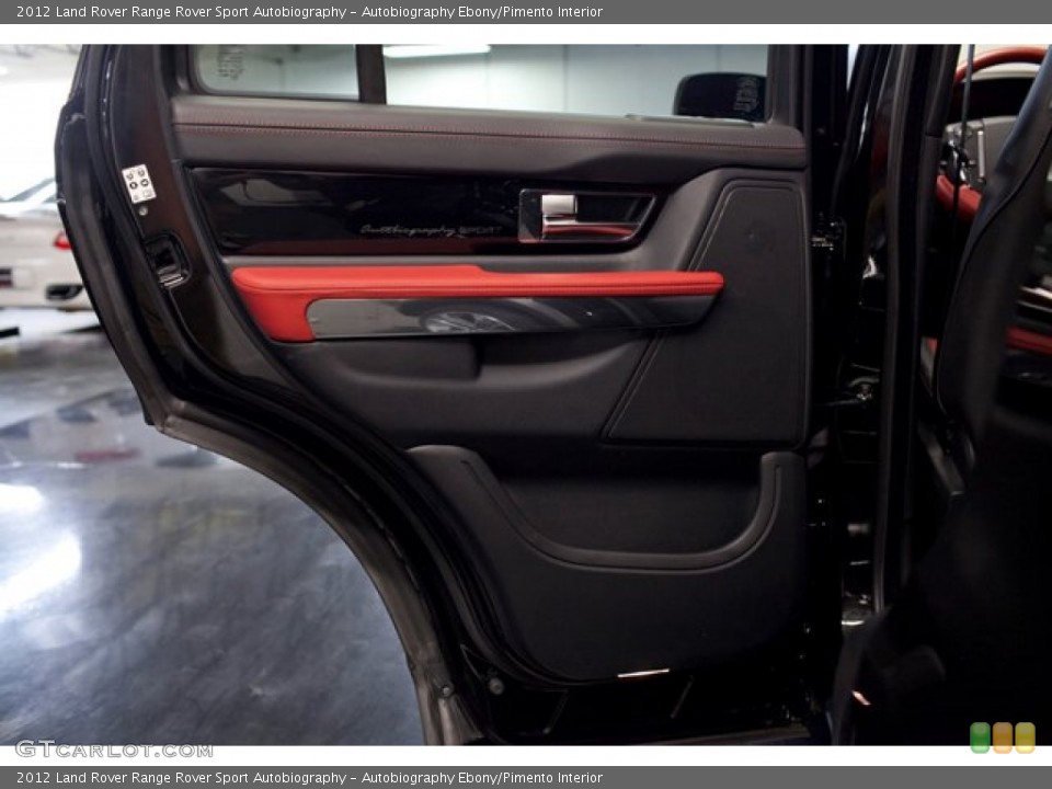 Autobiography Ebony/Pimento Interior Door Panel for the 2012 Land Rover Range Rover Sport Autobiography #86763063