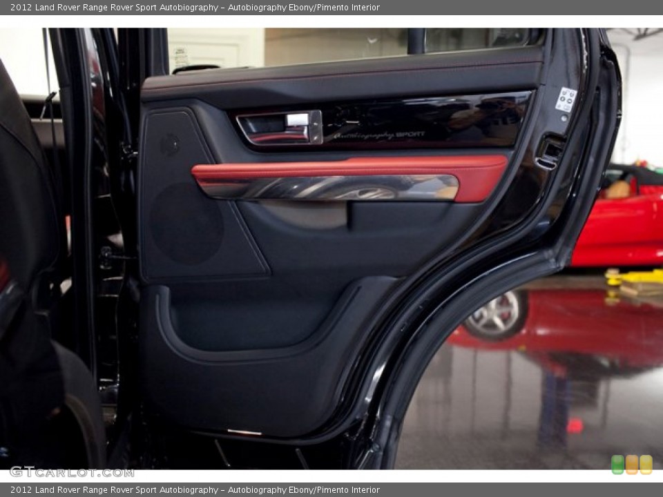Autobiography Ebony/Pimento Interior Door Panel for the 2012 Land Rover Range Rover Sport Autobiography #86763084