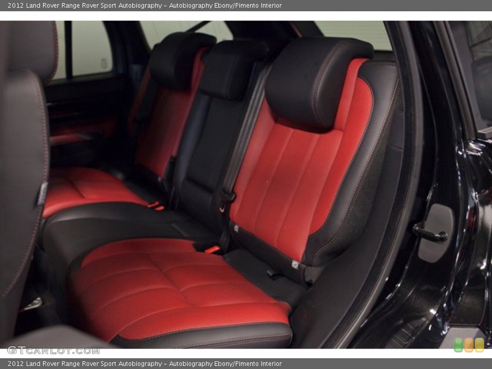 Autobiography Ebony/Pimento Interior Rear Seat for the 2012 Land Rover Range Rover Sport Autobiography #86763150