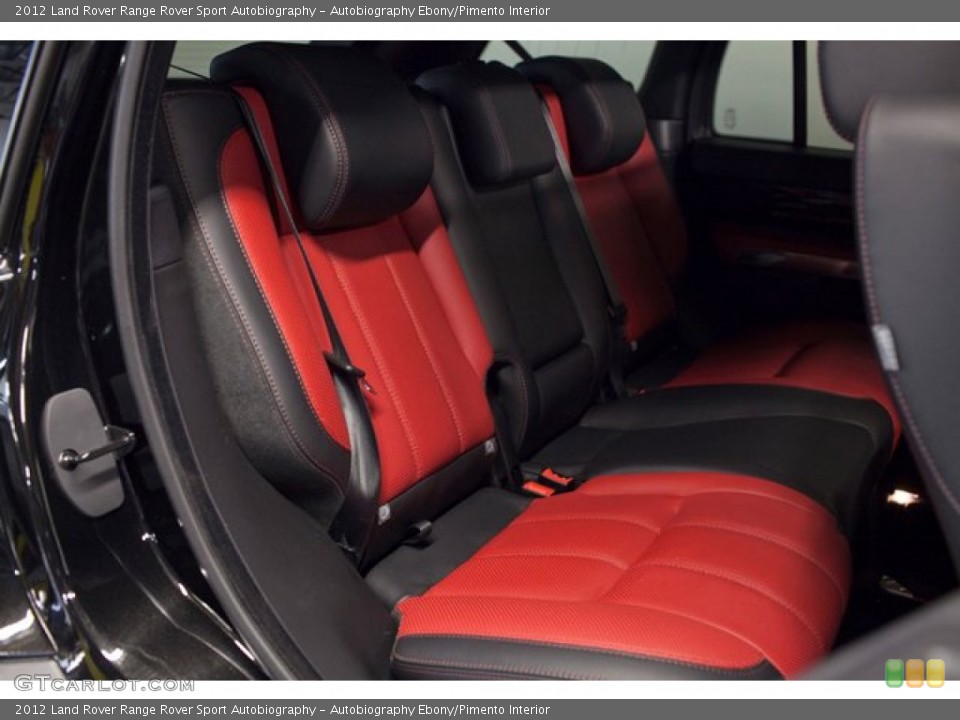 Autobiography Ebony/Pimento Interior Rear Seat for the 2012 Land Rover Range Rover Sport Autobiography #86763165