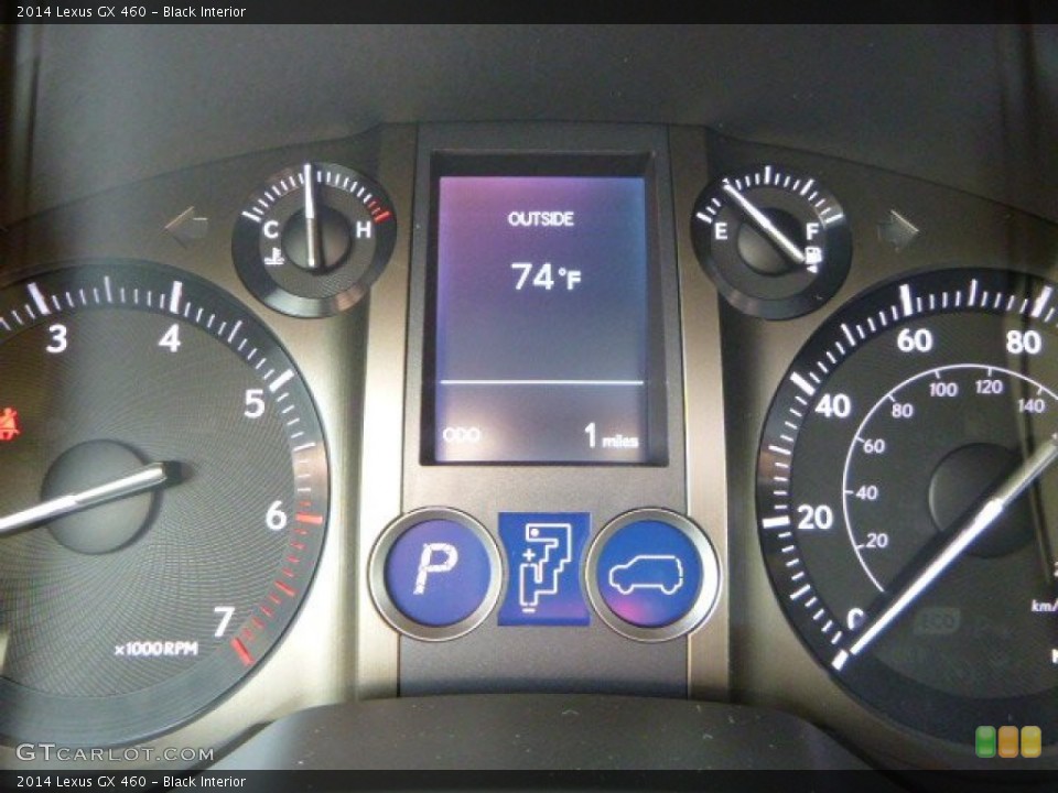 Black Interior Gauges for the 2014 Lexus GX 460 #86763549