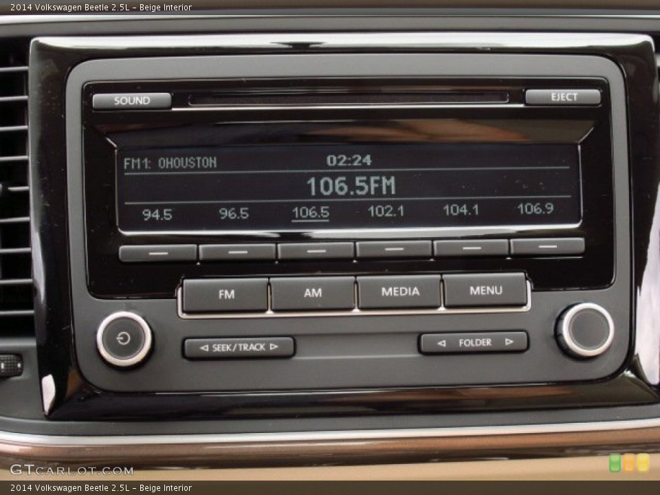 Beige Interior Audio System for the 2014 Volkswagen Beetle 2.5L #86769852