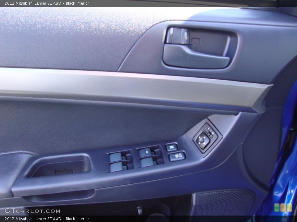 Black Interior Door Panel for the 2012 Mitsubishi Lancer SE AWD #86769987