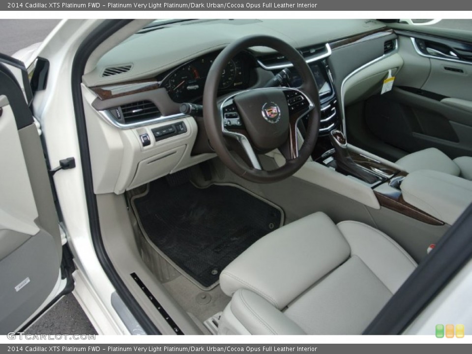 Platinum Very Light Platinum/Dark Urban/Cocoa Opus Full Leather Interior Prime Interior for the 2014 Cadillac XTS Platinum FWD #86771250