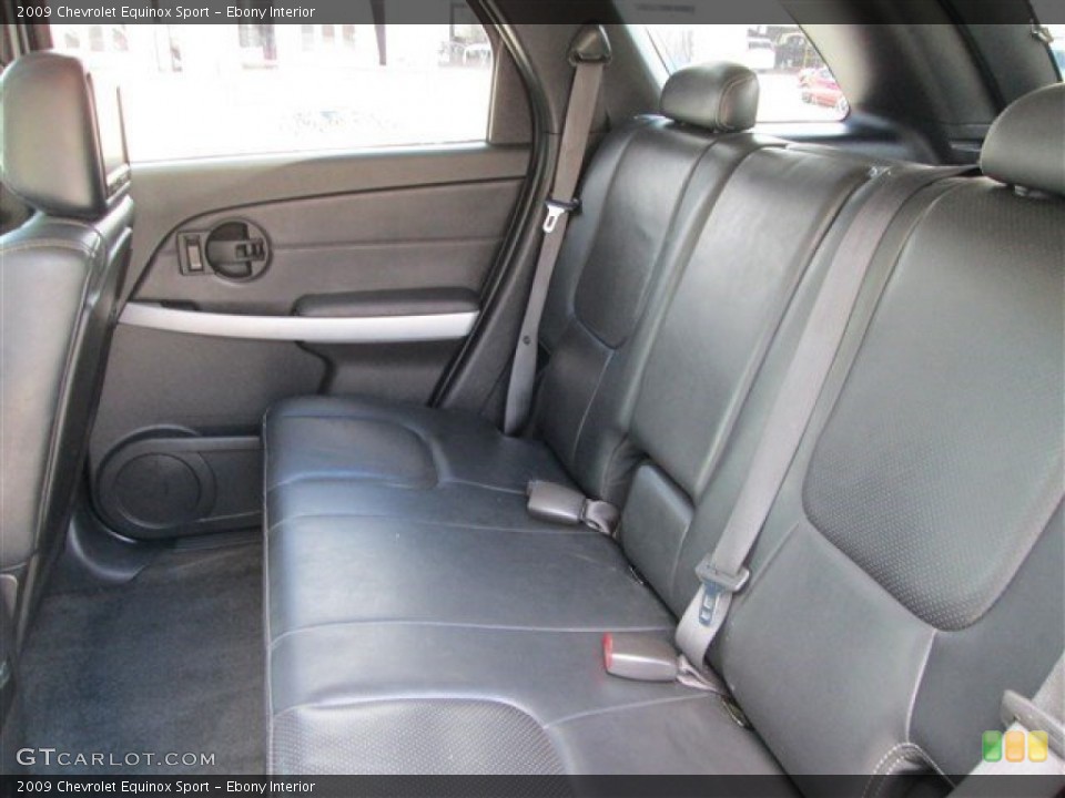 Ebony Interior Rear Seat for the 2009 Chevrolet Equinox Sport #86771373
