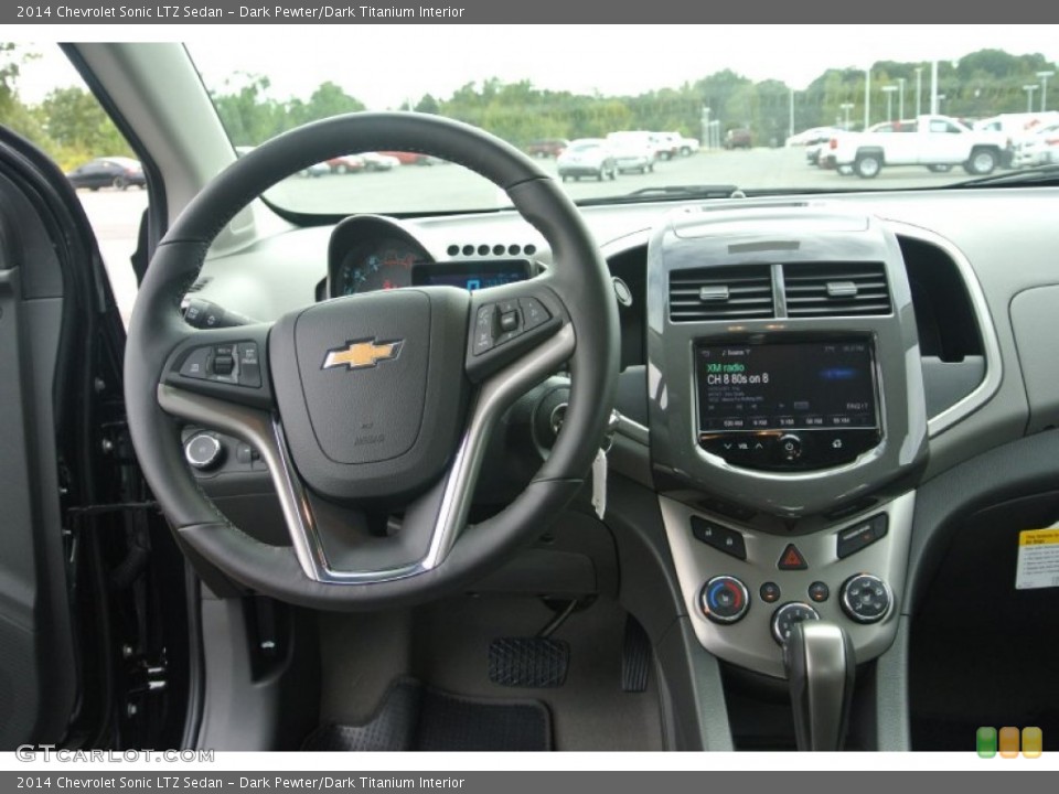 Dark Pewter/Dark Titanium Interior Dashboard for the 2014 Chevrolet Sonic LTZ Sedan #86771523