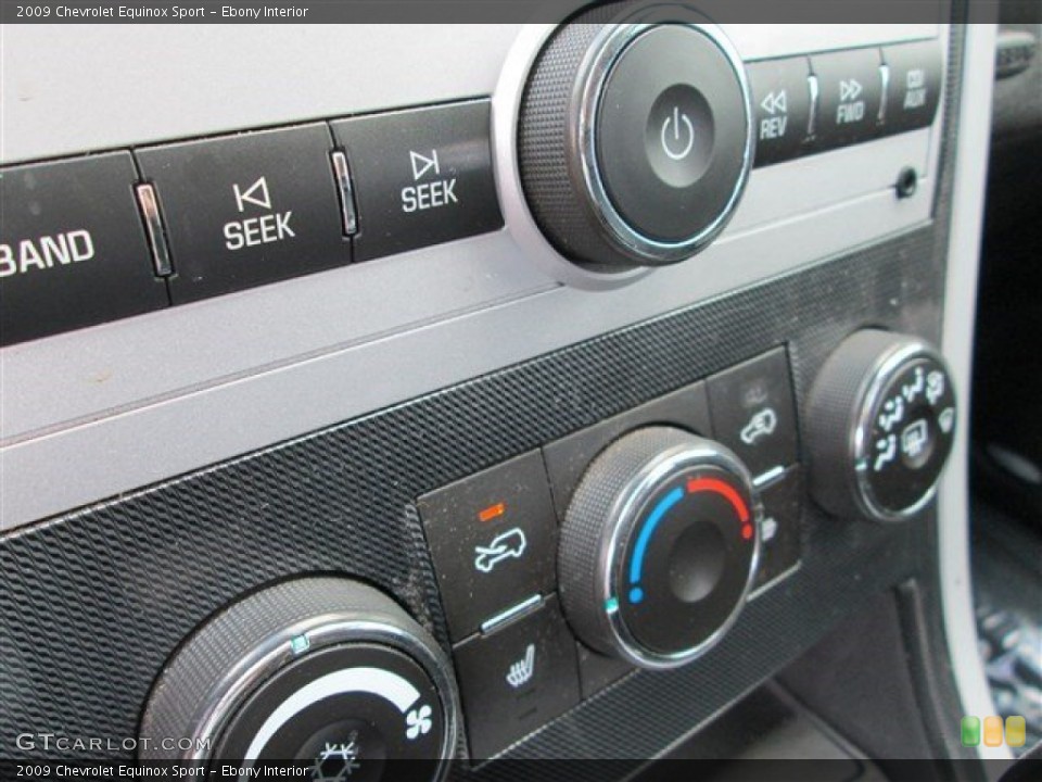 Ebony Interior Controls for the 2009 Chevrolet Equinox Sport #86771604
