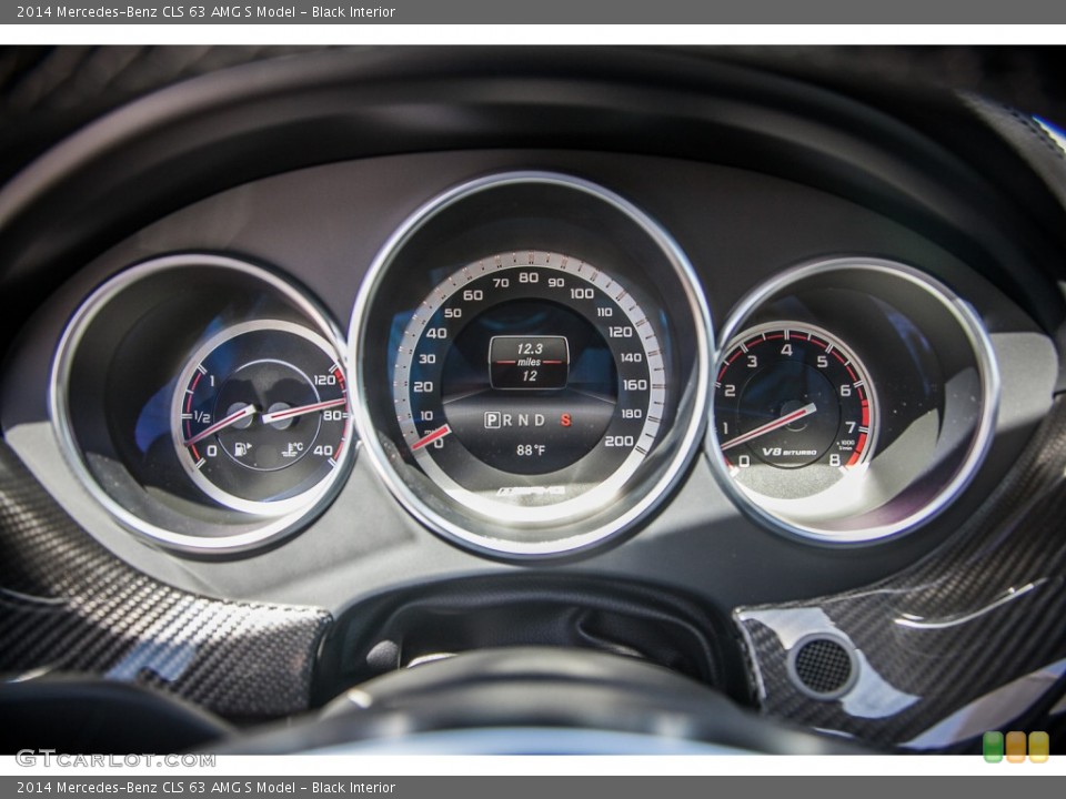 Black Interior Gauges for the 2014 Mercedes-Benz CLS 63 AMG S Model #86774574