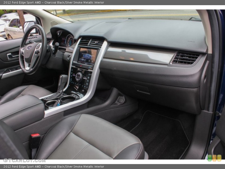 Charcoal Black/Silver Smoke Metallic Interior Dashboard for the 2012 Ford Edge Sport AWD #86774712