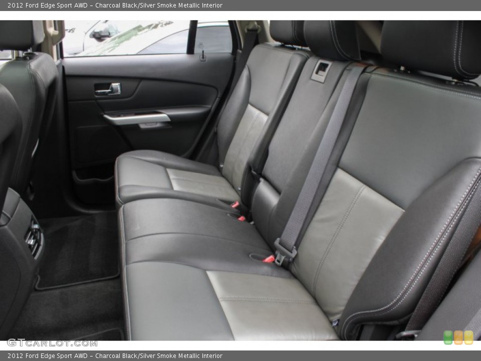 Charcoal Black/Silver Smoke Metallic Interior Rear Seat for the 2012 Ford Edge Sport AWD #86774805