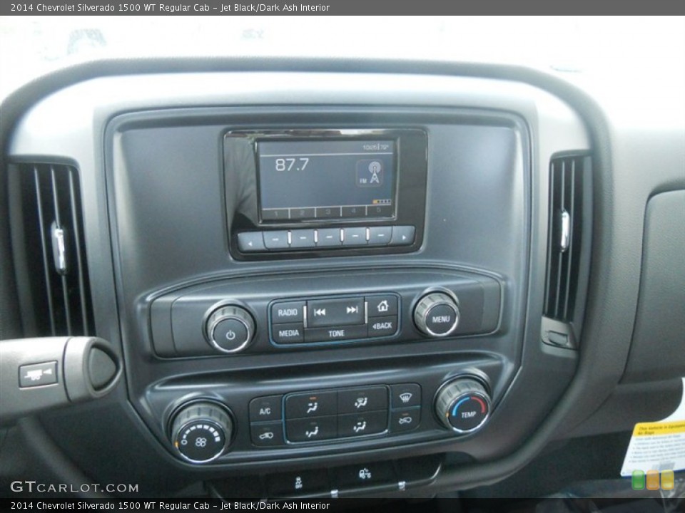 Jet Black/Dark Ash Interior Controls for the 2014 Chevrolet Silverado 1500 WT Regular Cab #86784048