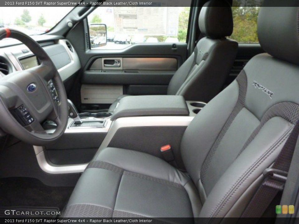 Raptor Black Leather/Cloth Interior Photo for the 2013 Ford F150 SVT Raptor SuperCrew 4x4 #86785819