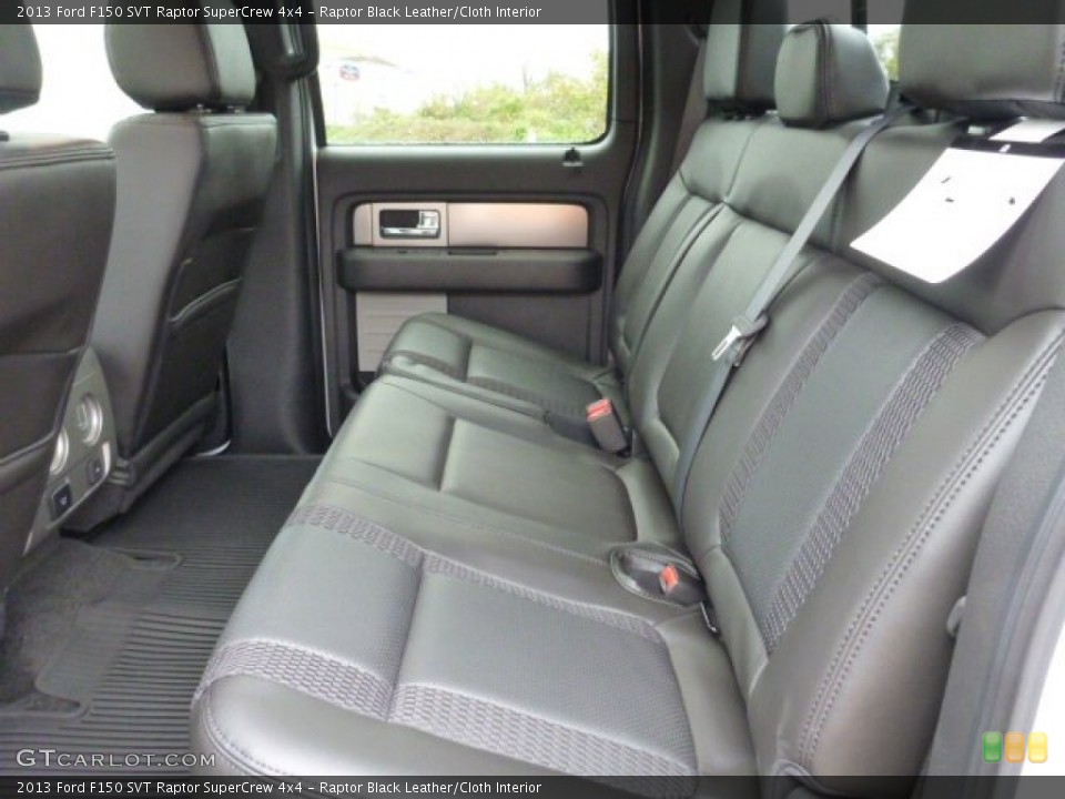 Raptor Black Leather/Cloth Interior Rear Seat for the 2013 Ford F150 SVT Raptor SuperCrew 4x4 #86785839
