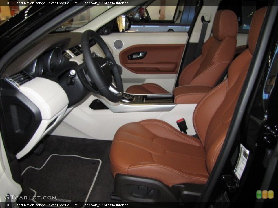 Tan/Ivory/Espresso Interior Photo for the 2013 Land Rover Range Rover Evoque Pure #86787177