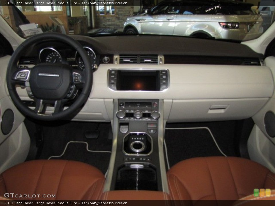 Tan/Ivory/Espresso Interior Dashboard for the 2013 Land Rover Range Rover Evoque Pure #86787198