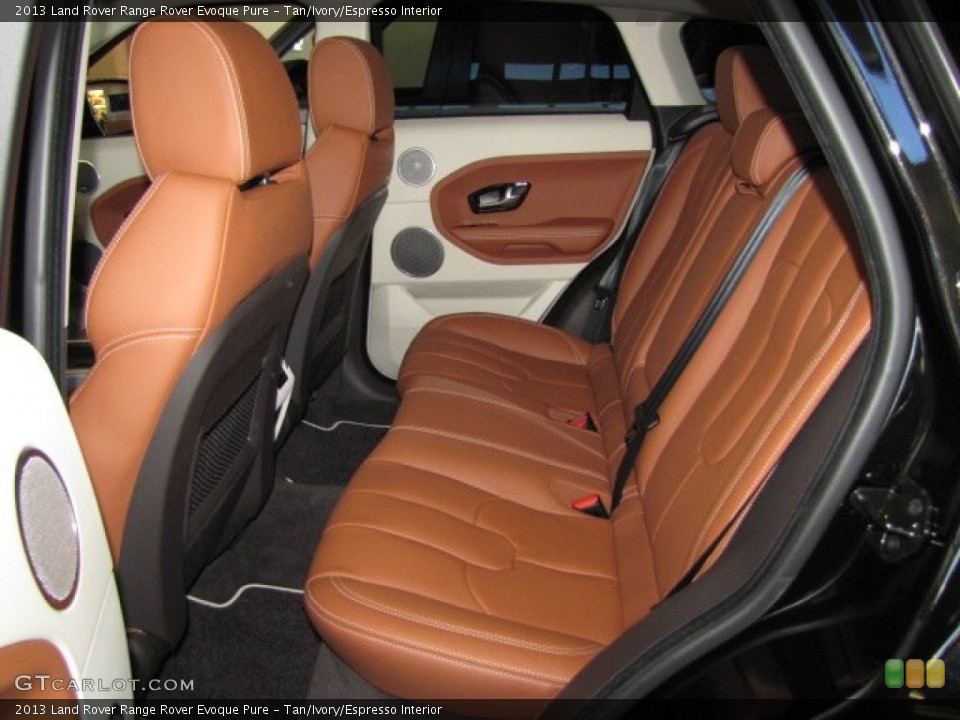 Tan/Ivory/Espresso Interior Rear Seat for the 2013 Land Rover Range Rover Evoque Pure #86787216