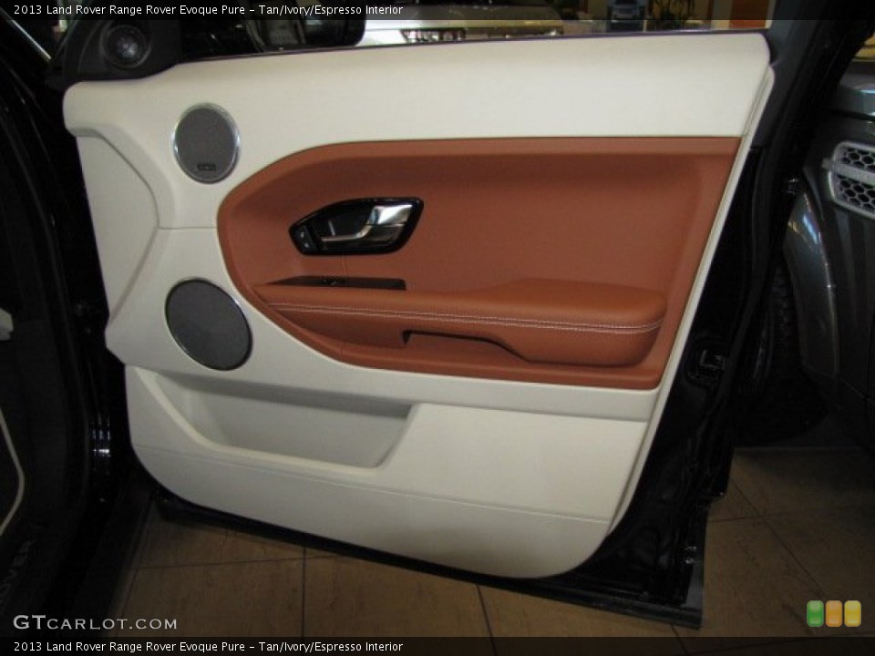 Tan/Ivory/Espresso Interior Door Panel for the 2013 Land Rover Range Rover Evoque Pure #86787351