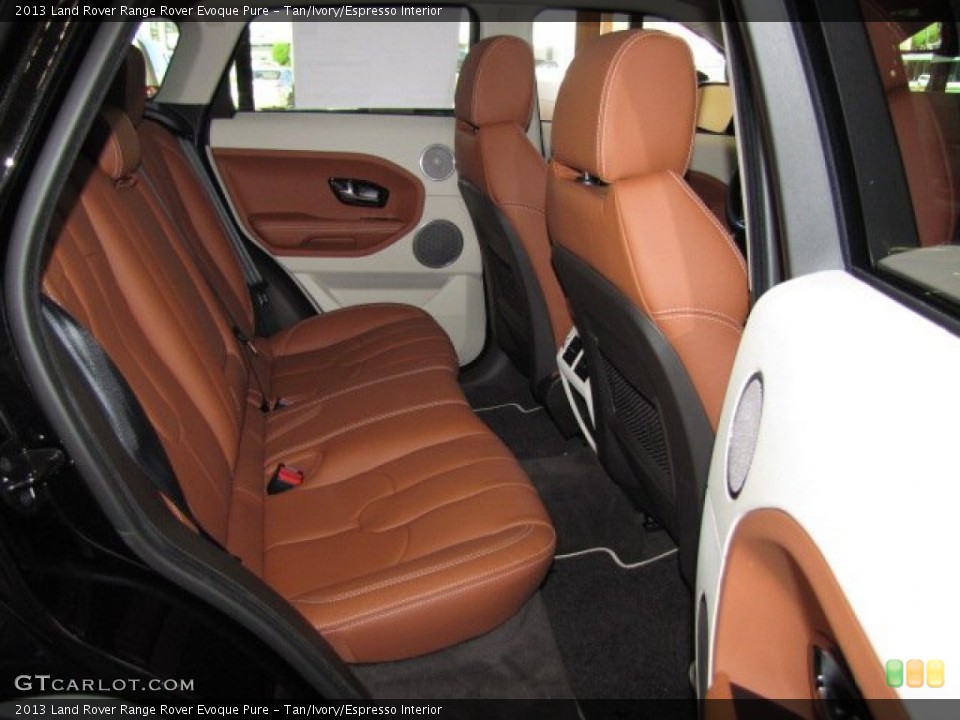 Tan/Ivory/Espresso Interior Rear Seat for the 2013 Land Rover Range Rover Evoque Pure #86787456