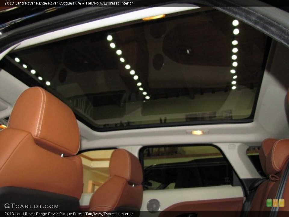 Tan/Ivory/Espresso Interior Sunroof for the 2013 Land Rover Range Rover Evoque Pure #86787540