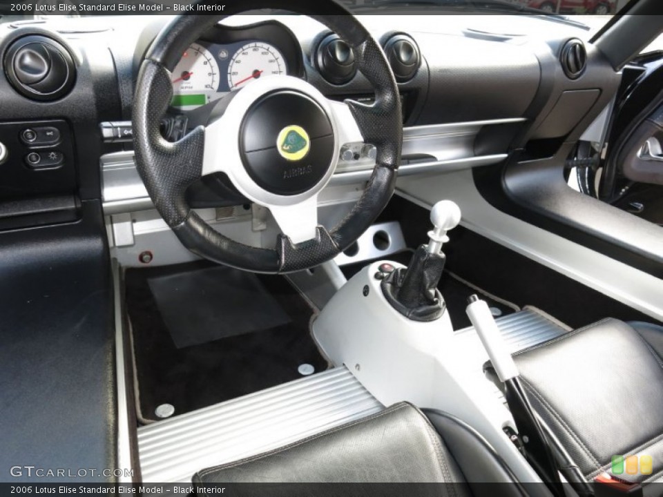 Black 2006 Lotus Elise Interiors