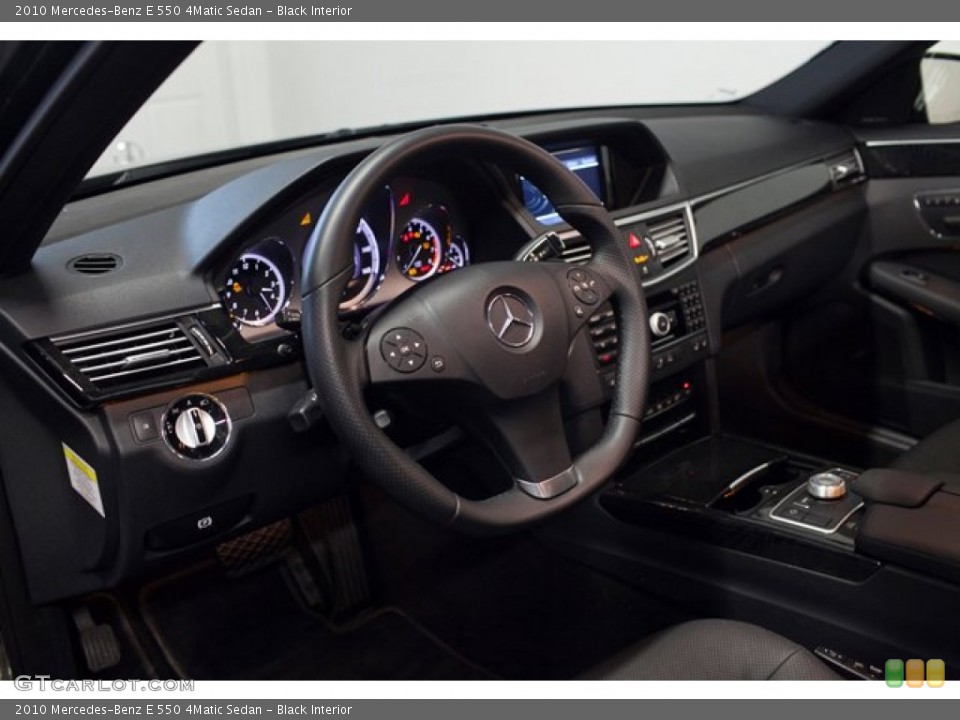 Black Interior Dashboard for the 2010 Mercedes-Benz E 550 4Matic Sedan #86790264