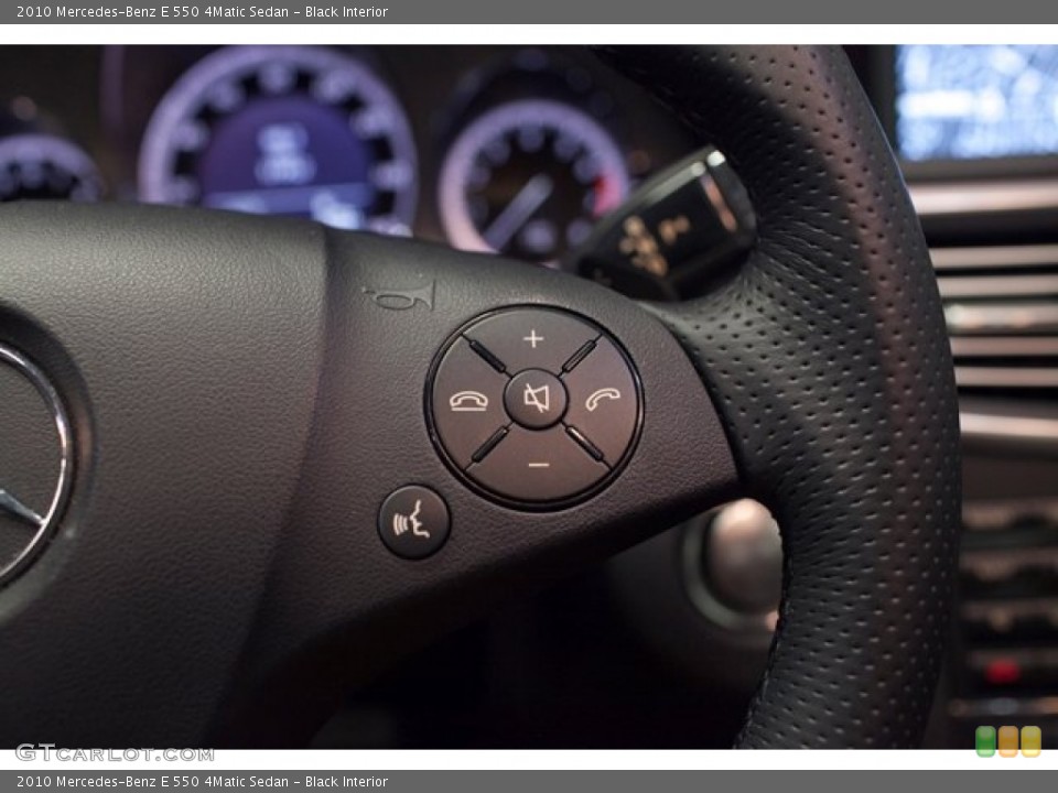 Black Interior Controls for the 2010 Mercedes-Benz E 550 4Matic Sedan #86790373