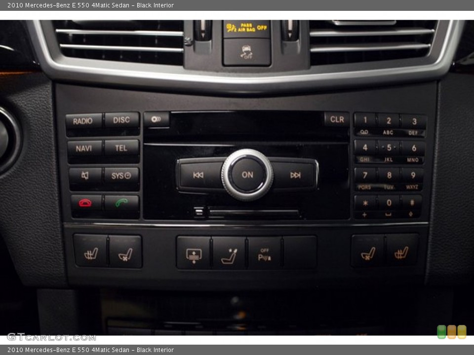 Black Interior Controls for the 2010 Mercedes-Benz E 550 4Matic Sedan #86790483