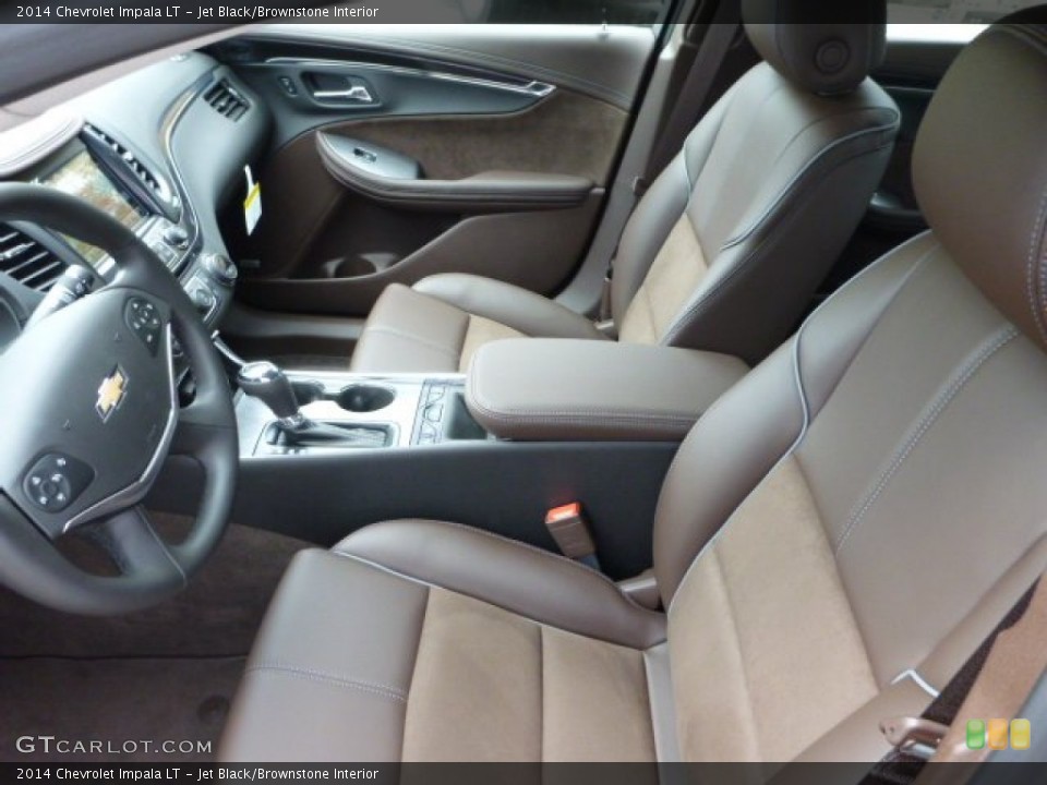 Jet Black/Brownstone Interior Front Seat for the 2014 Chevrolet Impala LT #86792463